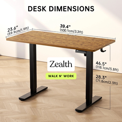 Zealth WFH Adjustable Standing Desk (Electric)